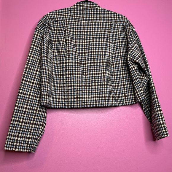 Rebecca Taylor Cropped Plaid Jacket | Size Medium - Picture 7 of 10